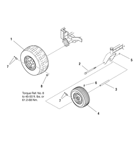 Wheel And Tire Group (W7501407) Diagram and Parts List for 107289860-7800513,ZTS6000 2009 Briggs and Stratton Lawn Tractor Accessories